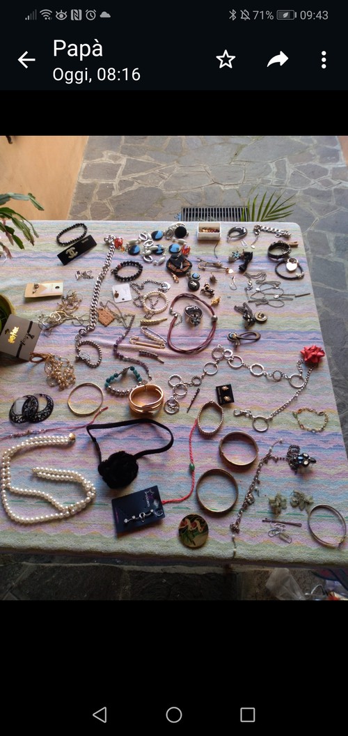 COLLANE,BRACIALETTI,SPILLE,ORECCHINI,PORTACHIAVI