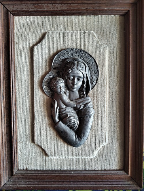 Quadro madonna con bambino