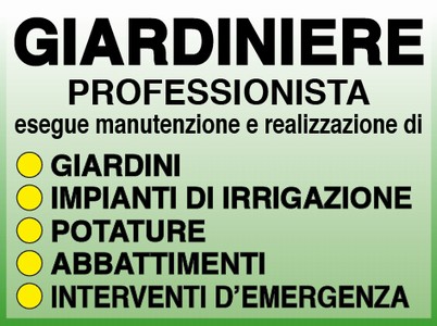 GIARDINIERE professionista