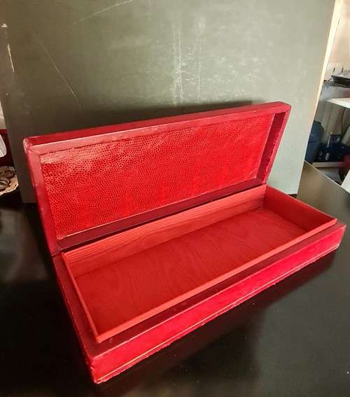 Antico Portagioie  Cofanetto  Portaoggetti  rivest