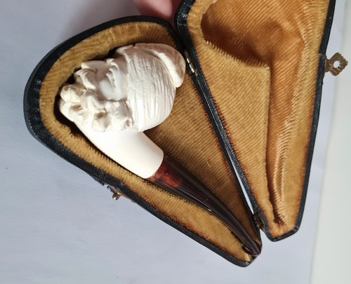 Pipa in schiuma di mare  vintage , sultano turco ,