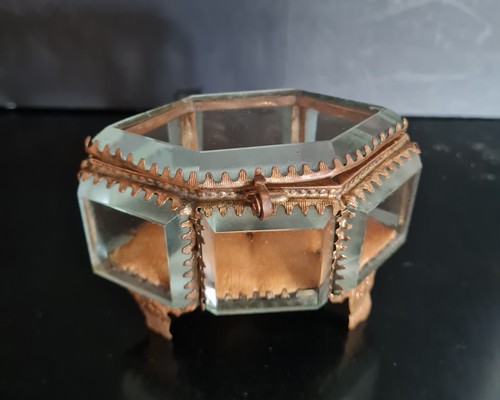 Cofanetto  porta-fedi nuziali  francese  fine '800