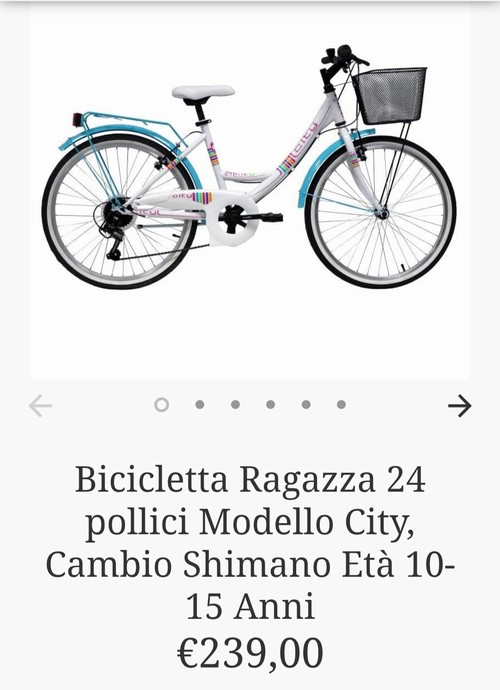 Vendo bici da ragazza 