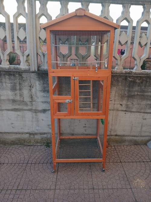 voliera da esterno 68x63x165